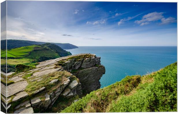 Valley Of The Rocks Views Canvas Print by Steve Smith