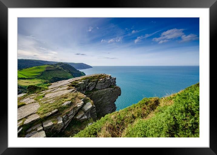 Valley Of The Rocks Views Framed Mounted Print by Steve Smith