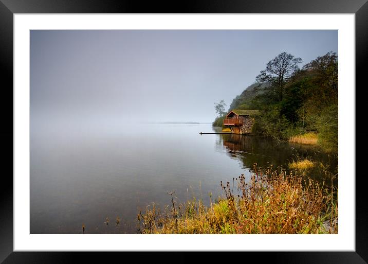 Misty Ullswater Framed Mounted Print by Steve Smith