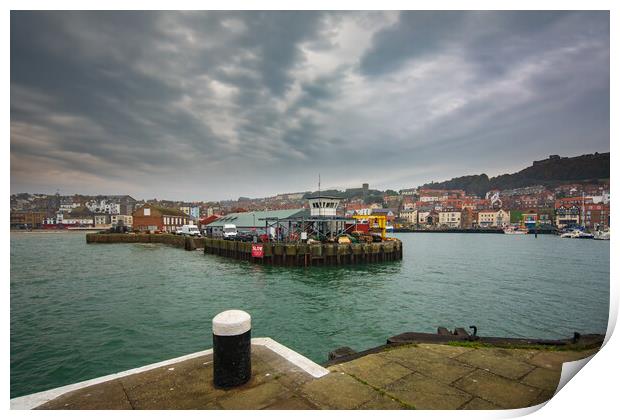 Scarborough Harbour Print by Steve Smith