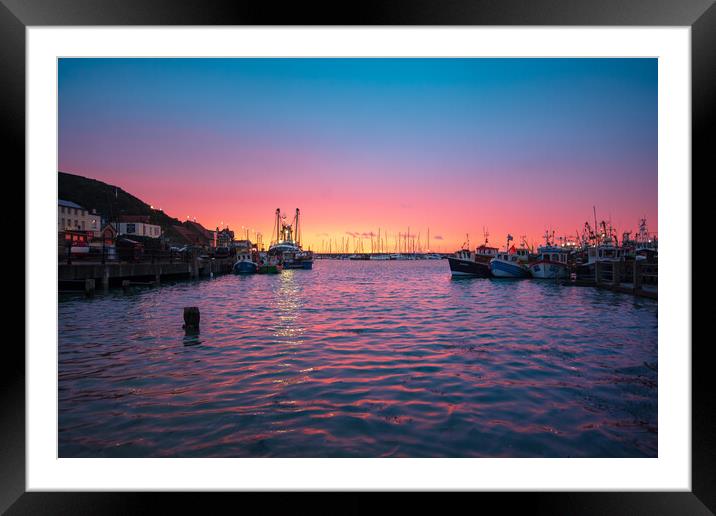 Harbour Lights Framed Mounted Print by Steve Smith