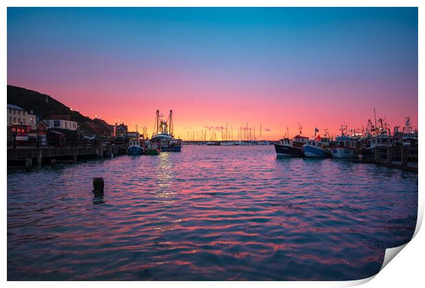 Harbour Lights Print by Steve Smith