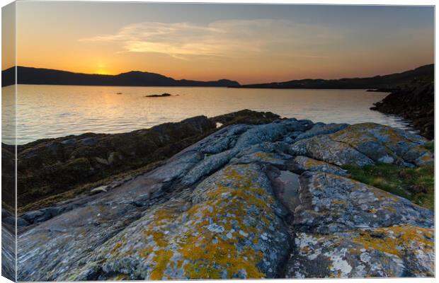 Eriskay Sunrise Canvas Print by Steve Smith