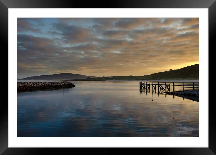 Eriskay Sunset Framed Mounted Print by Steve Smith