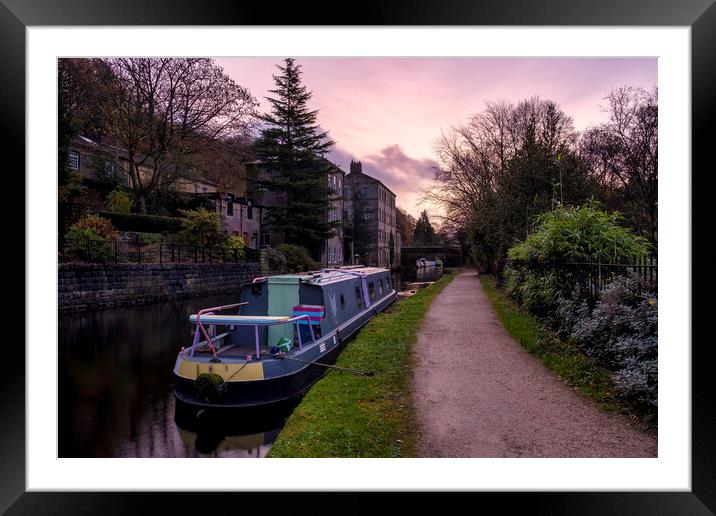 Golden Sunrise over Hebden Bridge Framed Mounted Print by Tim Hill