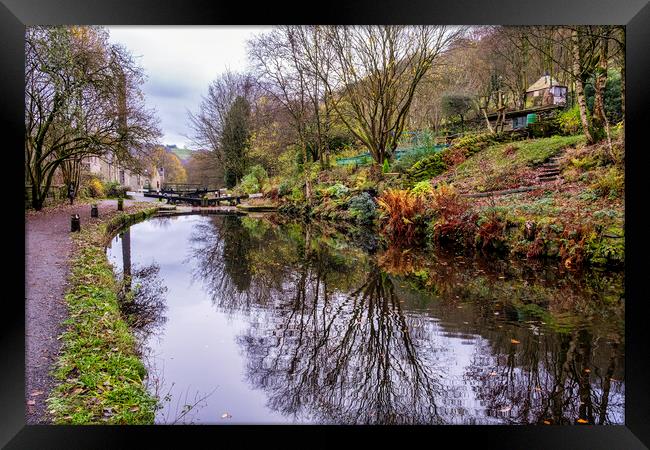 Serene Beauty of Rochdale Canal Framed Print by Tim Hill