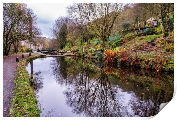 Serene Beauty of Rochdale Canal Print by Tim Hill