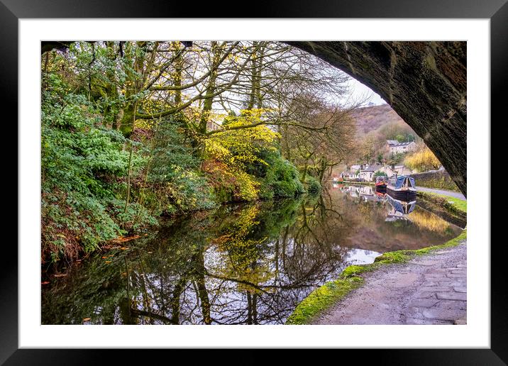 Rochdale Canal Hebden Bridge Framed Mounted Print by Tim Hill