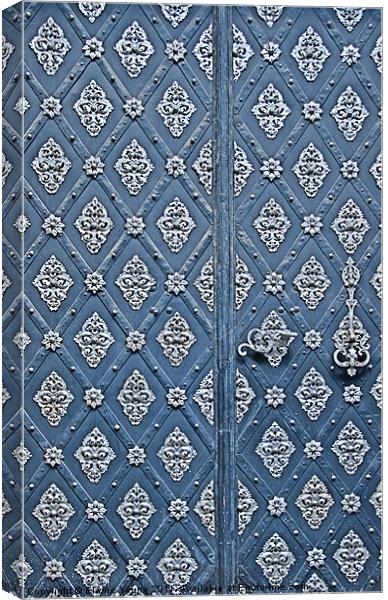 Ornate Door Canvas Print by Elaine Young