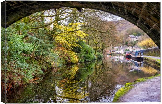 Serene and Scenic Rochdale Canal Canvas Print by Tim Hill