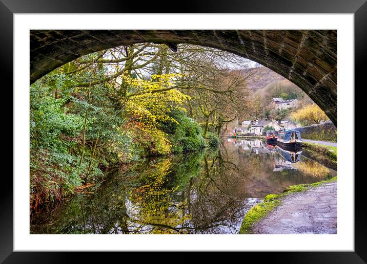 Serene and Scenic Rochdale Canal Framed Mounted Print by Tim Hill