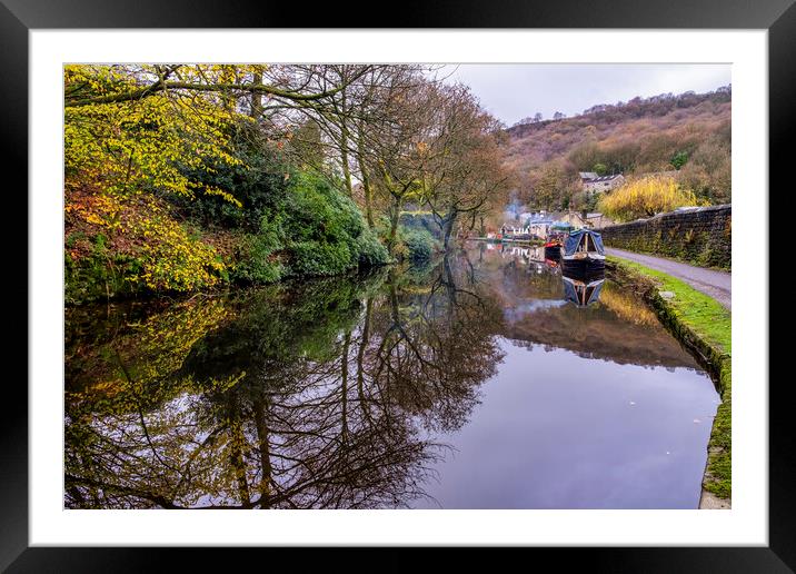 Rochdale Canal Hebden Bridge Framed Mounted Print by Tim Hill