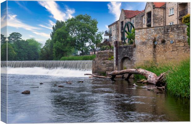 Majestic Weir in the Heart of West Yorkshire Canvas Print by Tim Hill