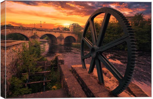 The Revival of a Historic Water Wheel Canvas Print by Tim Hill