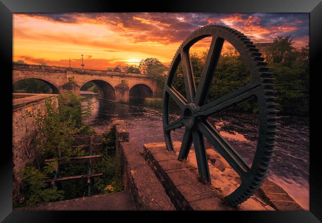 The Revival of a Historic Water Wheel Framed Print by Tim Hill