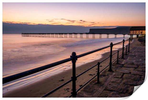 Clouds on the horizon, Saltburn by the sea Print by Tim Hill