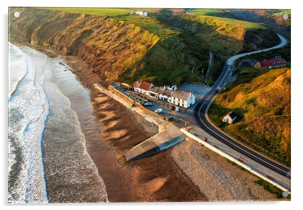 The Ship Inn Saltburn Acrylic by Tim Hill