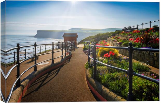 Spring sunshine at Saltburn by the sea Canvas Print by Tim Hill