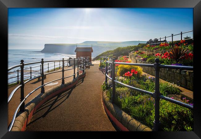 Spring sunshine at Saltburn by the sea Framed Print by Tim Hill