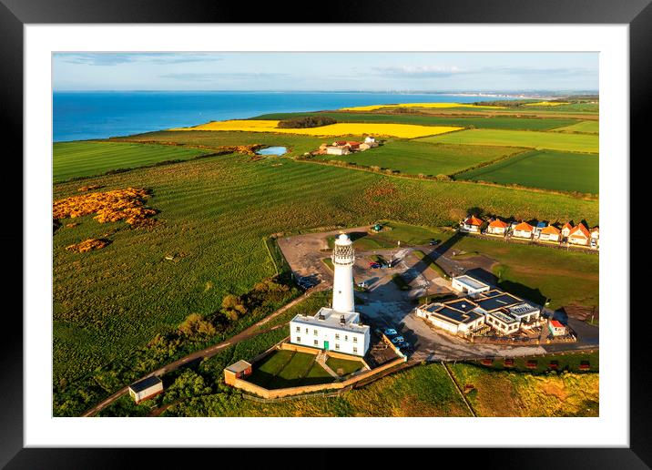 Flamborough Lighthouse to Bridlington Framed Mounted Print by Tim Hill