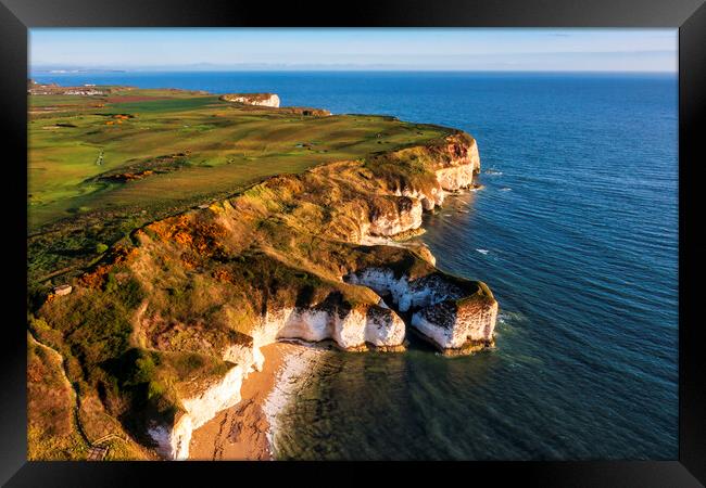 Flamborough Cliffs East Yorkshire Framed Print by Tim Hill