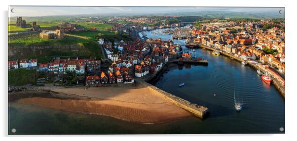 Whitby Panoramic Acrylic by Tim Hill