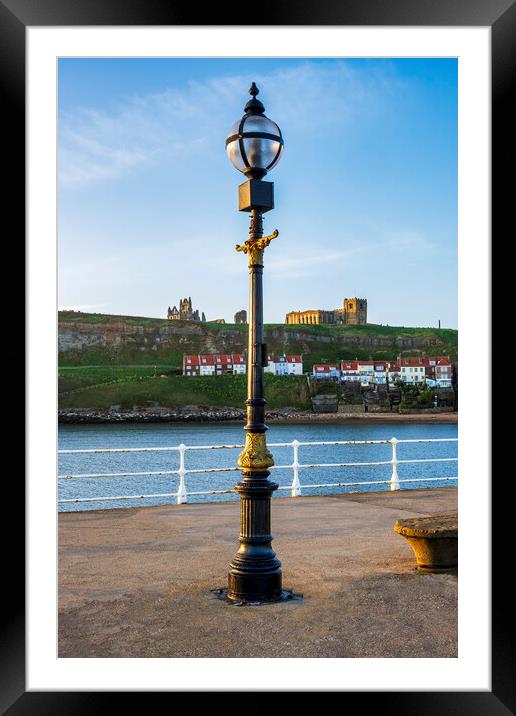 Whitby Pier Framed Mounted Print by Tim Hill