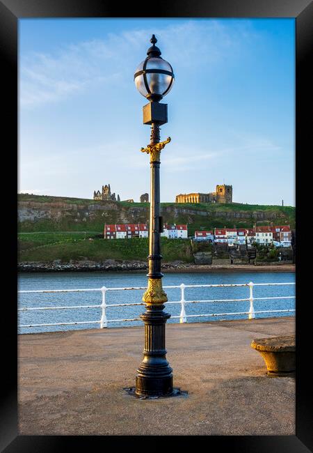 Whitby Pier Framed Print by Tim Hill