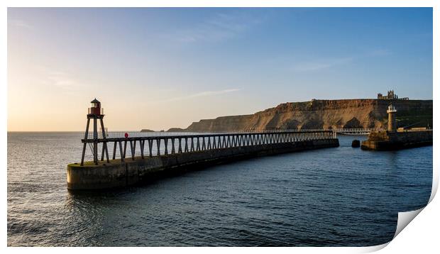 Whitby East Pier Extension Print by Tim Hill