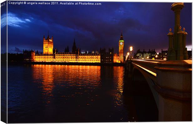 Houses of Parliament Canvas Print by Angela Wallace
