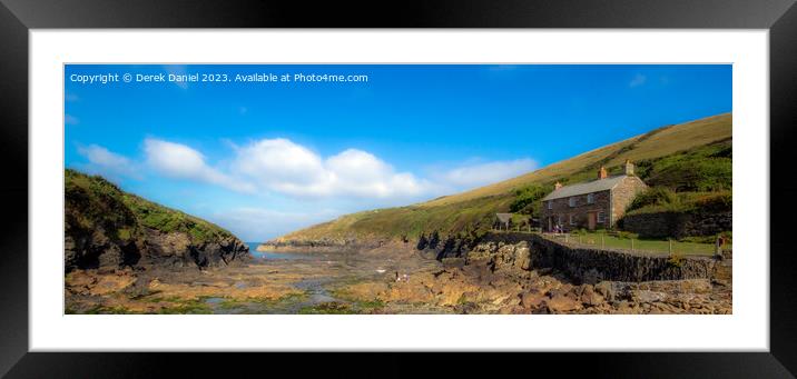 Rocky Paradise in Cornish Cove Framed Mounted Print by Derek Daniel