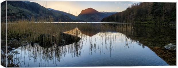 Fleetwith Pike Buttermere Panoramic Canvas Print by Tim Hill