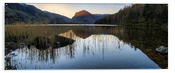 Fleetwith Pike Buttermere Panoramic Acrylic by Tim Hill