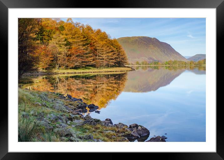 Serenity by Buttermere Framed Mounted Print by Steve Smith