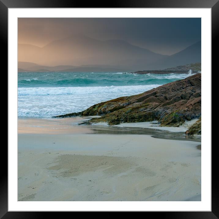 Luskentyre Beach Framed Mounted Print by Steve Smith