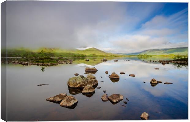 Tranquil Beauty of Lochan Na Stainge Canvas Print by Steve Smith