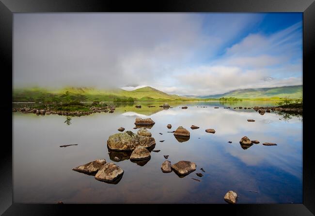 Tranquil Beauty of Lochan Na Stainge Framed Print by Steve Smith