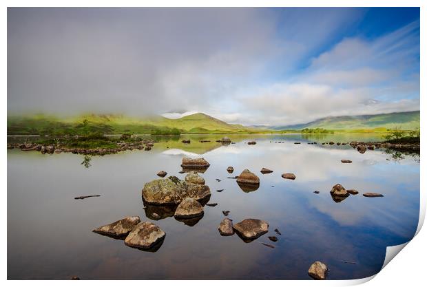Tranquil Beauty of Lochan Na Stainge Print by Steve Smith