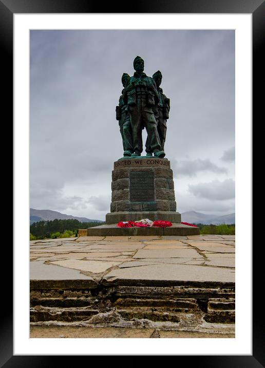 Scottish Commando Memorial Framed Mounted Print by Steve Smith
