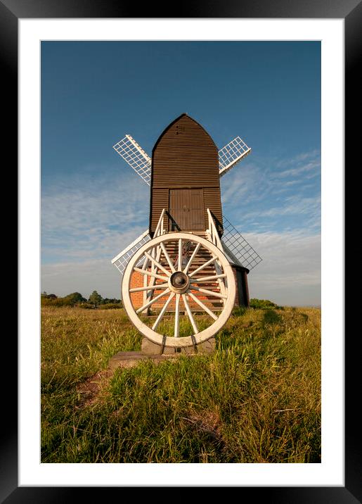 Timeless Charm of Brill Windmill Framed Mounted Print by Steve Smith