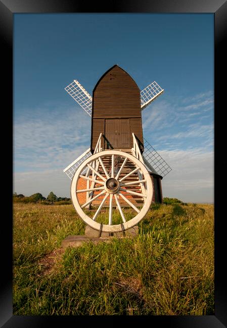 Timeless Charm of Brill Windmill Framed Print by Steve Smith