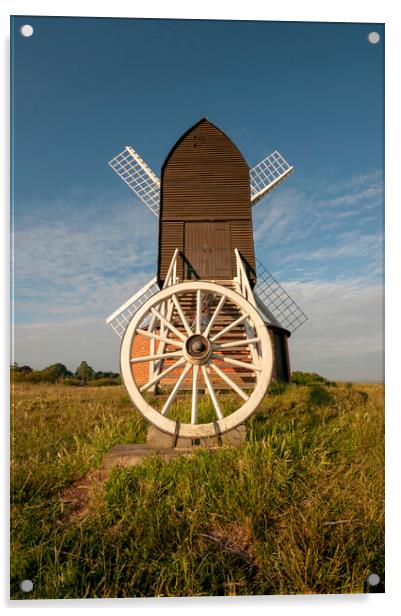 Timeless Charm of Brill Windmill Acrylic by Steve Smith