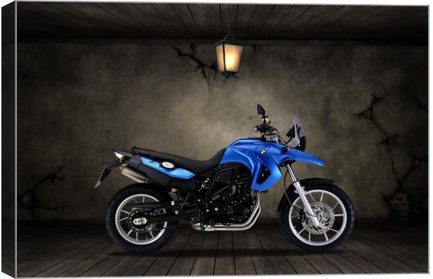 BMW F 650 Old Room Canvas Print by Steve Smith