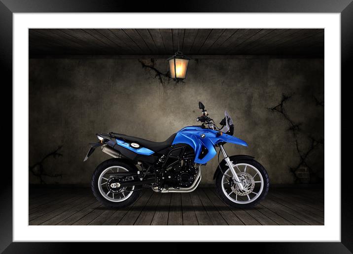 BMW F 650 Old Room Framed Mounted Print by Steve Smith