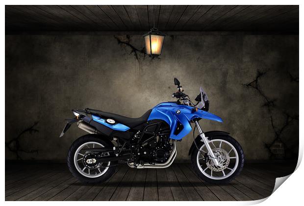 BMW F 650 Old Room Print by Steve Smith
