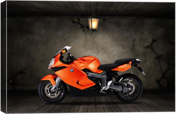 BMW K1300S Old Room Canvas Print by Steve Smith