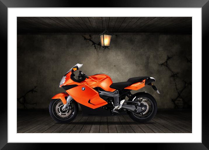 BMW K1300S Old Room Framed Mounted Print by Steve Smith