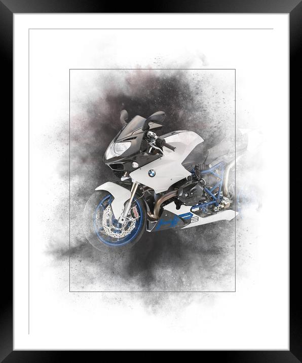 BMW HP2 Sport Painting Framed Mounted Print by Steve Smith