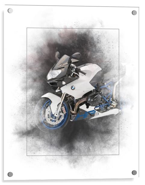 BMW HP2 Sport Painting Acrylic by Steve Smith