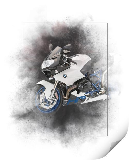 BMW HP2 Sport Painting Print by Steve Smith